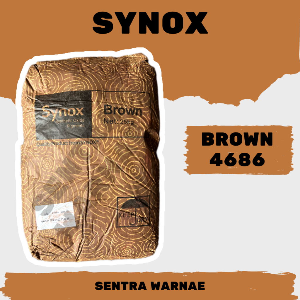 Pewarna Pigment/Iron Oxide/Oker/Verf - Synox Cokelat / Brown 4686