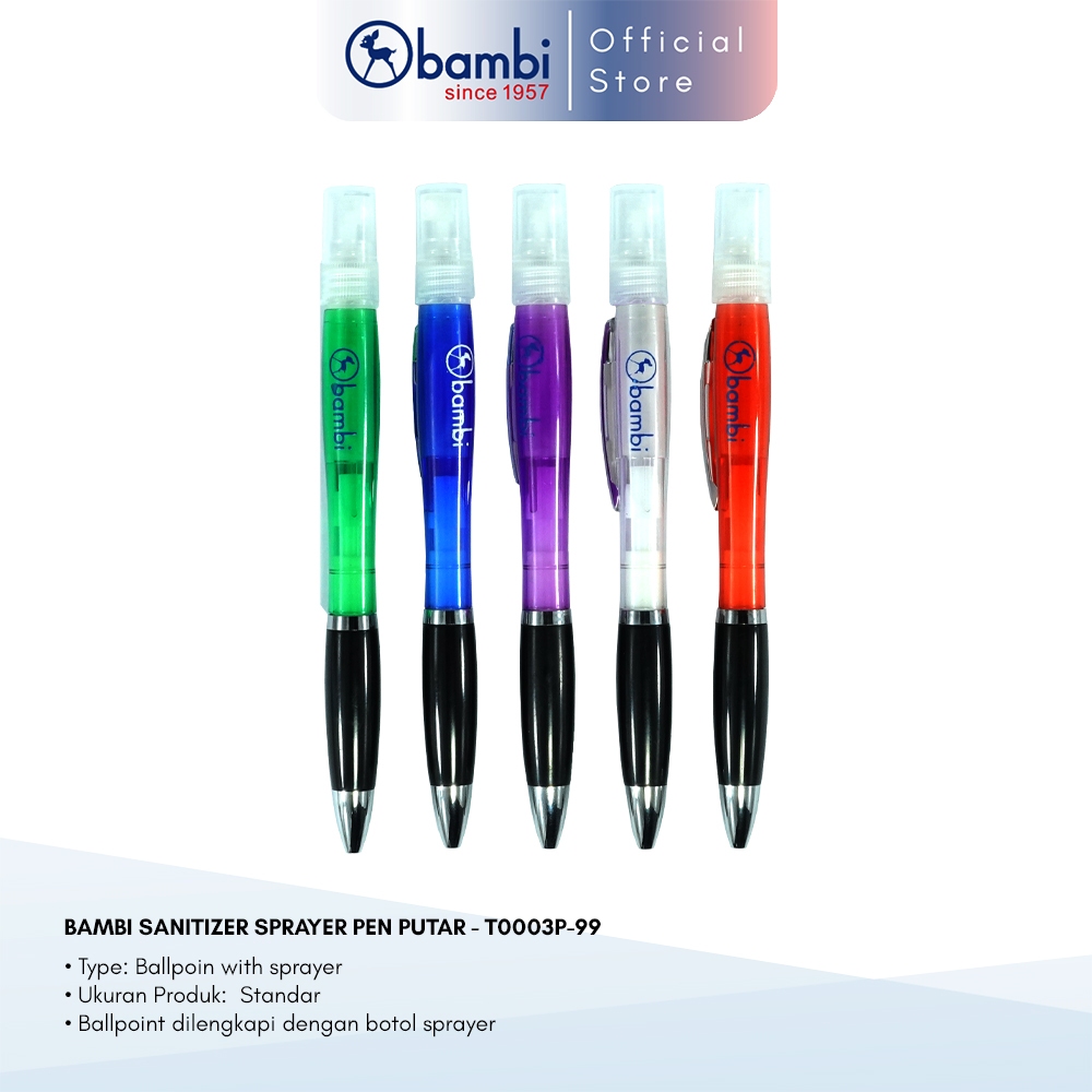 

Bambi Pulpen Tipe Gelpen Include Sanitizer Original