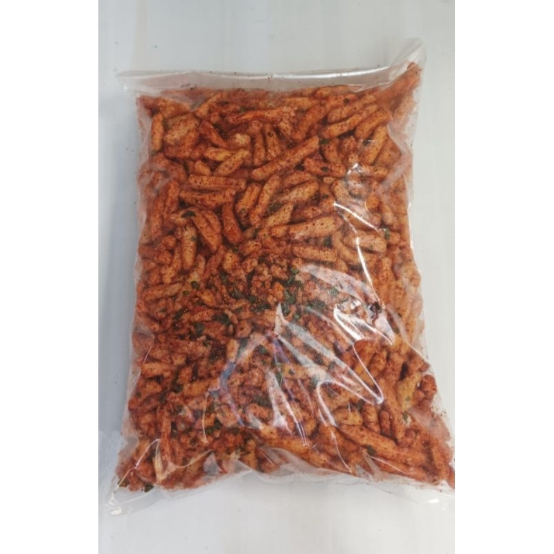 

basreng pedas daun jeruk kemasan 1kg