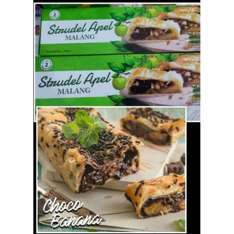 

choco banana strudel apel malang