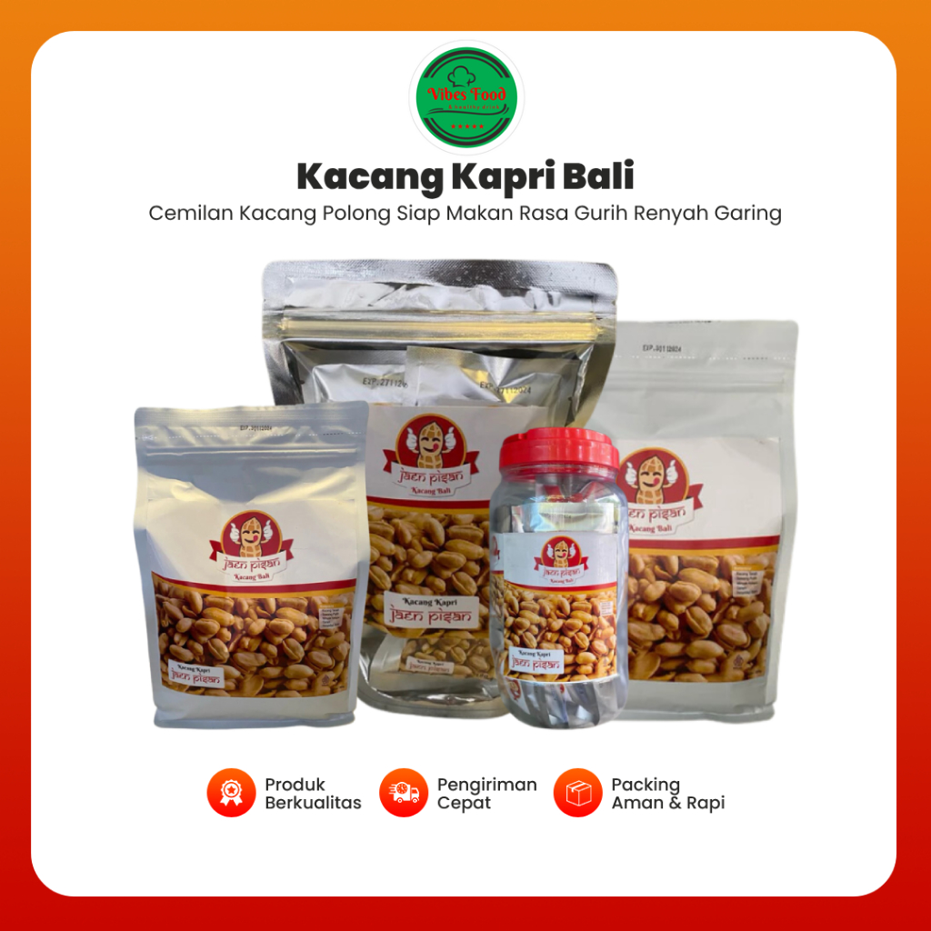 

Kacang Kapri Bali Cemilan Kacang Polong Siap Makan Rasa Gurih Renyah Garing