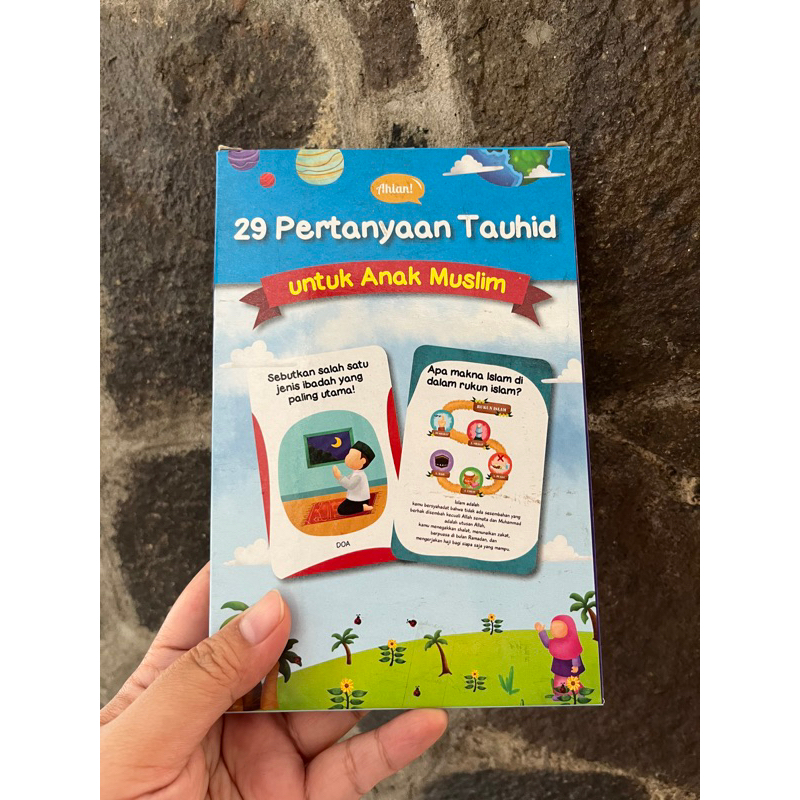 Mainan Edukasi Bayi Anak | Flashcard Kartu 29 Tauhid Pertamaku
