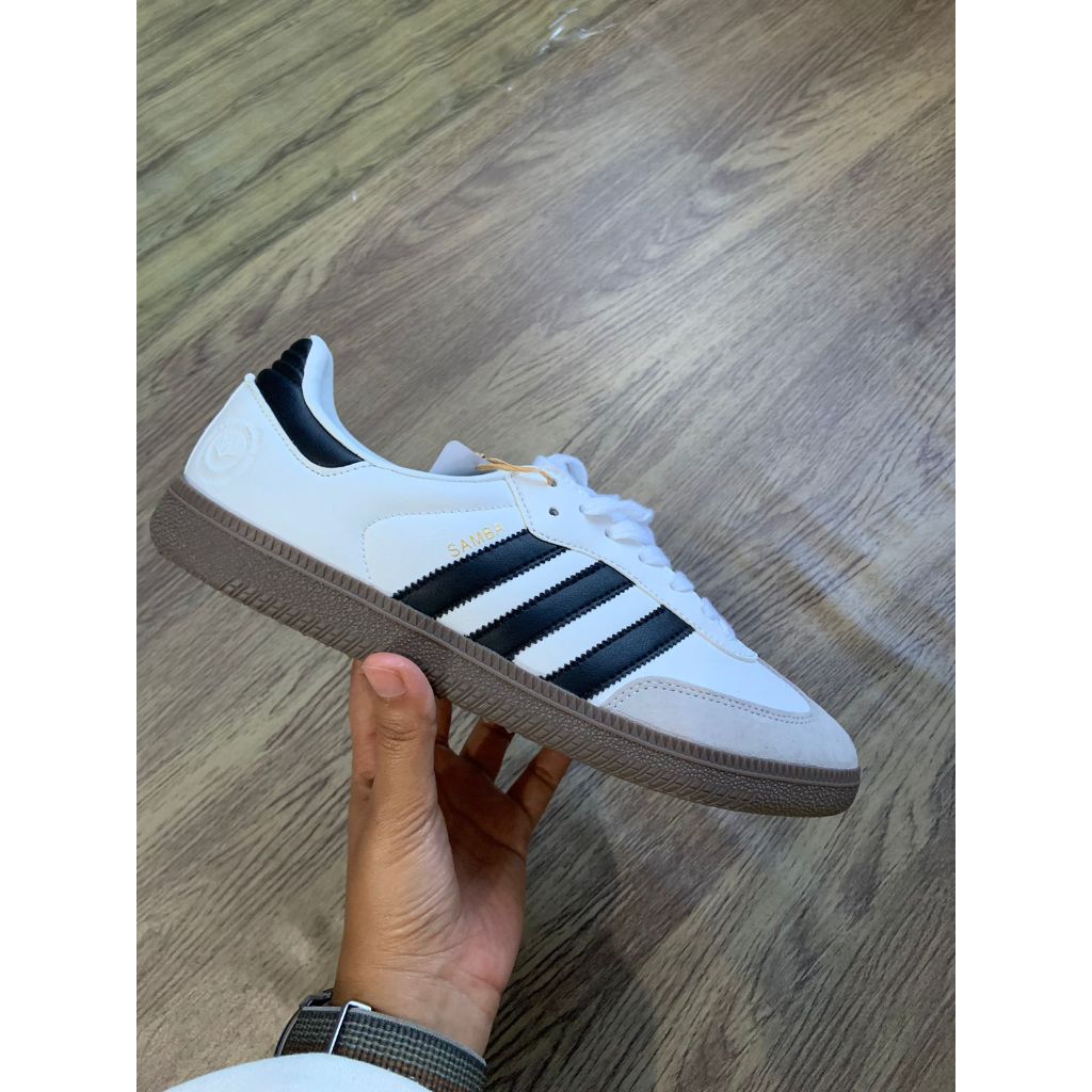 Sneakers Adidas Samba Og White / Black / Vegan Perfect Kicks Premium Olahraga Futsal