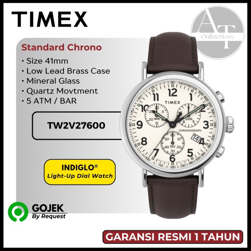 Jam Tangan Pria Timex TW2V27600 Standard Chrono ORIGINAL Garansi Resmi
