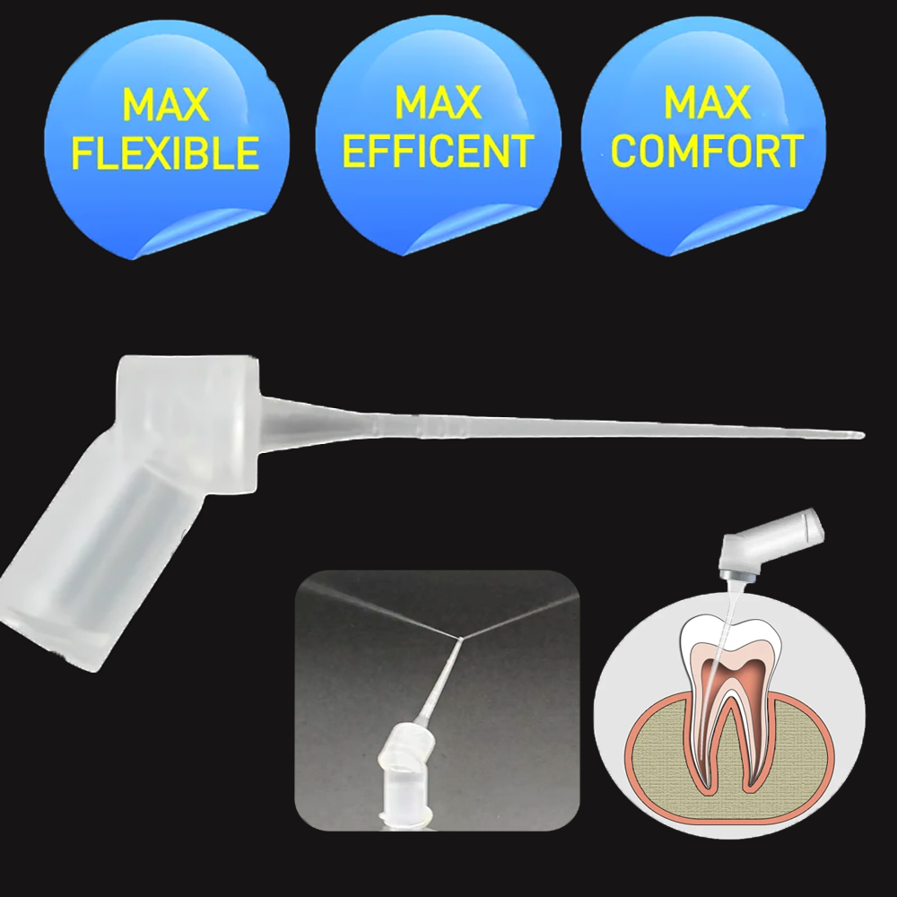 Dental Needle Tip /Double Side Hole Irrigation Endo Needle Tip /30G Endo Syringe Root Canal Washing 