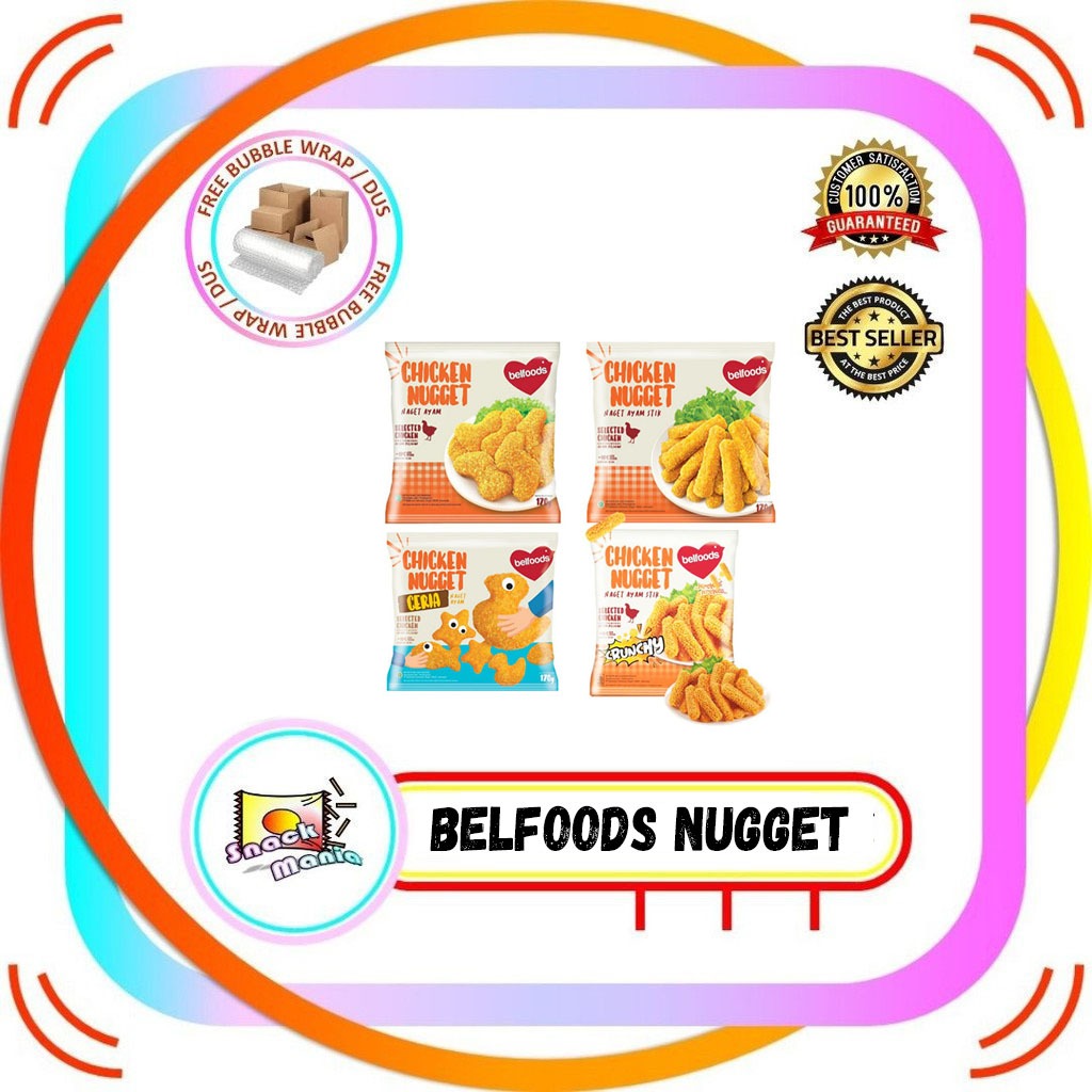 

Belfoods Belfood Chicken Nugget Original | Ceria | Stick 170 gr