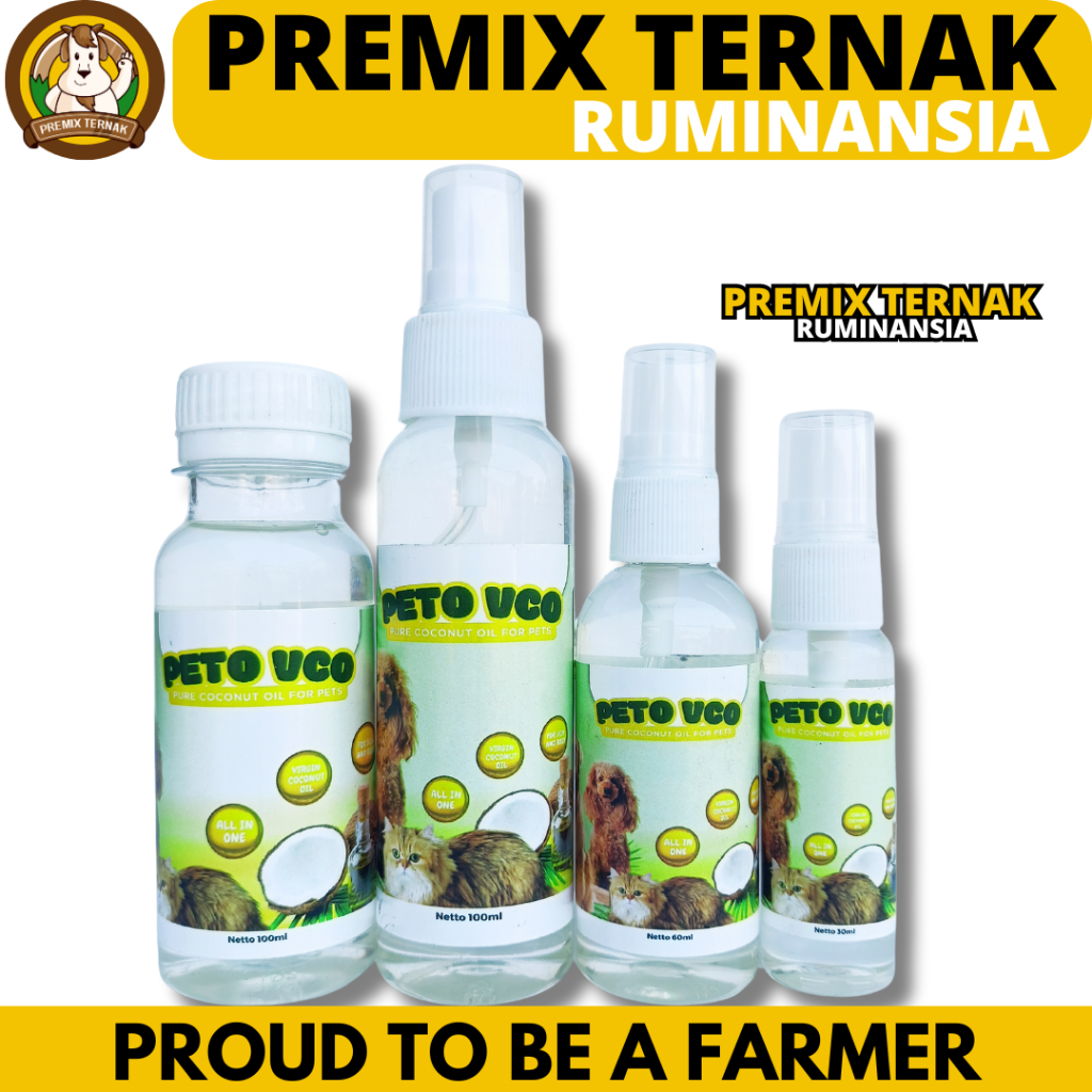 PETO VCO SPRAY - Obat Jamur Scabies Untuk Kucing Anjing Minyak VCO Virgin Coconut Oil