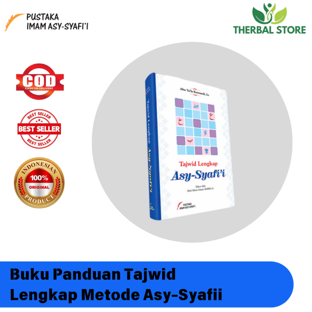 Buku Panduan Tajwid Lengkap Metode Asy-Syafii biru