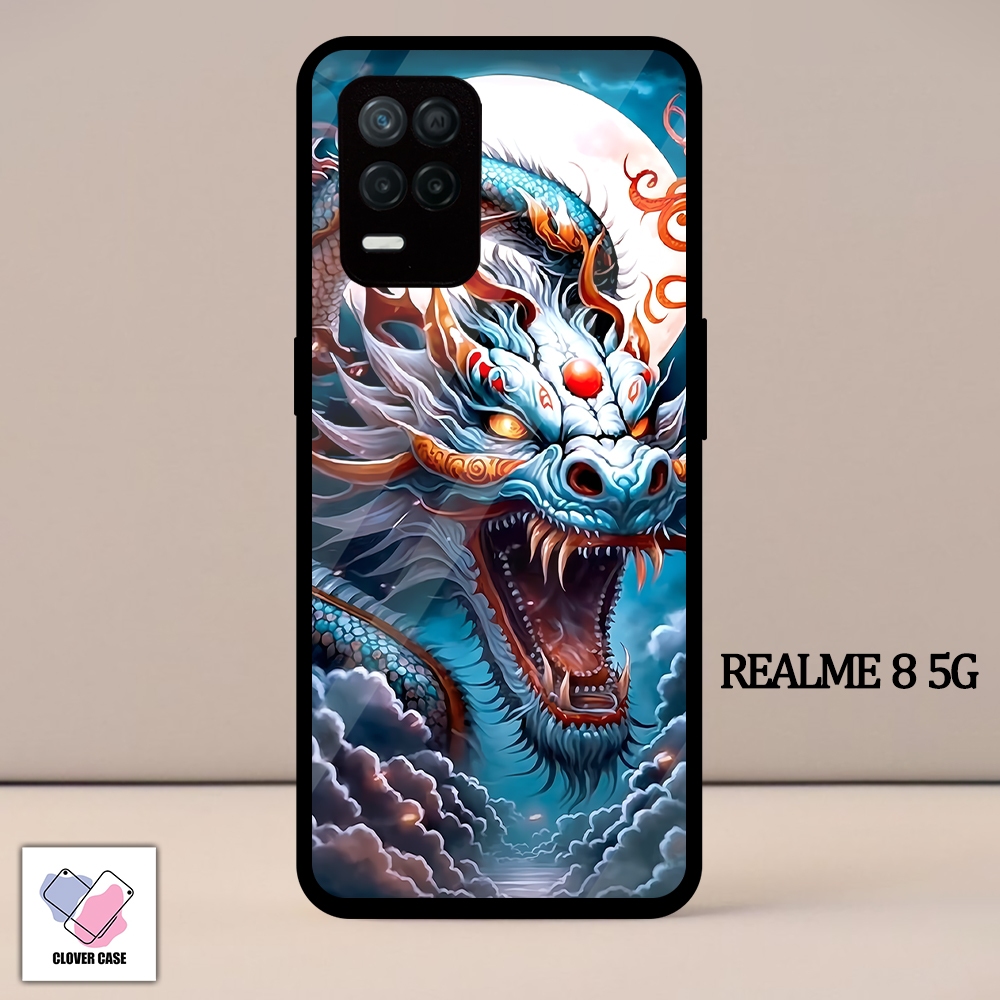 [CM86]  Case Glossy Case | REALME 8 5G | CASE KEKINIAN LUCU |  Casing Hp Kilau Motif NAGA