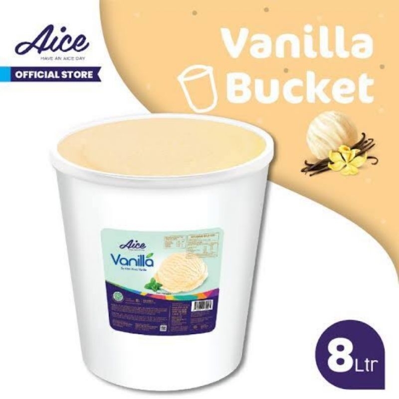 

AICE BUCKET RASA VANILLA STRAWBERRY COKLAT DURIAN ALPUKAT TARO