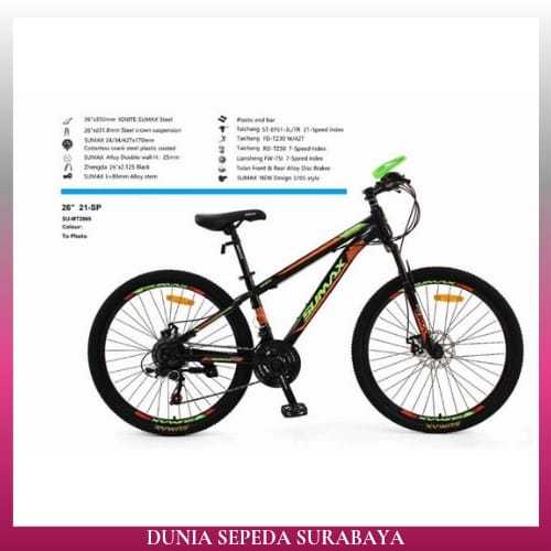 SEPEDA GUNUNG ATLANTIS MTB SUMAX 65X 24 26 INCH TERBAIK