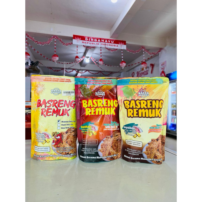 

Basreng Remuk By Raccafoodies 180g | Basreng Rendang Racca | Basreng pedas | Basreng Asin | Basreng Ikan Renyah Viral By Racca