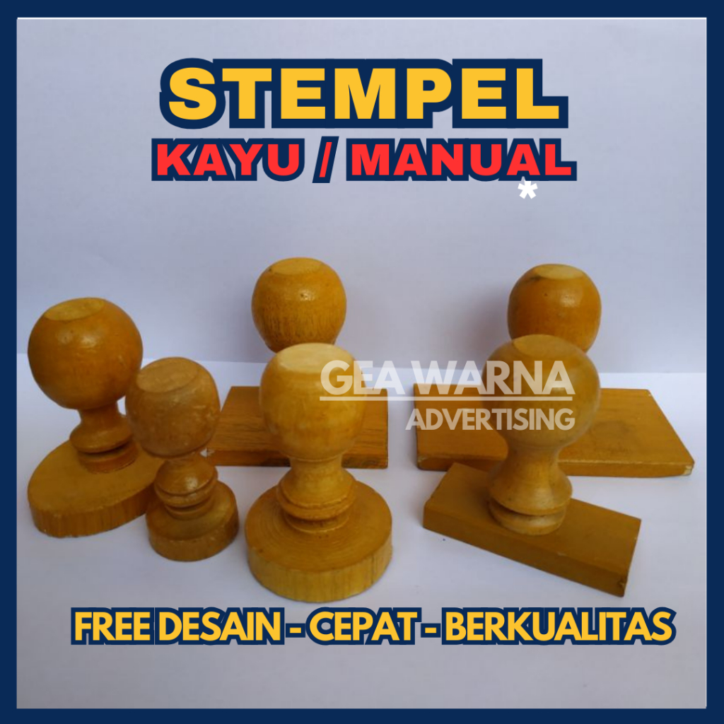 

Stempel Kayu, Stempel Manual