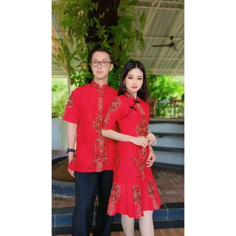 COUPLE CHEONGSAM BATIK IMLEK 2026 TERBARU