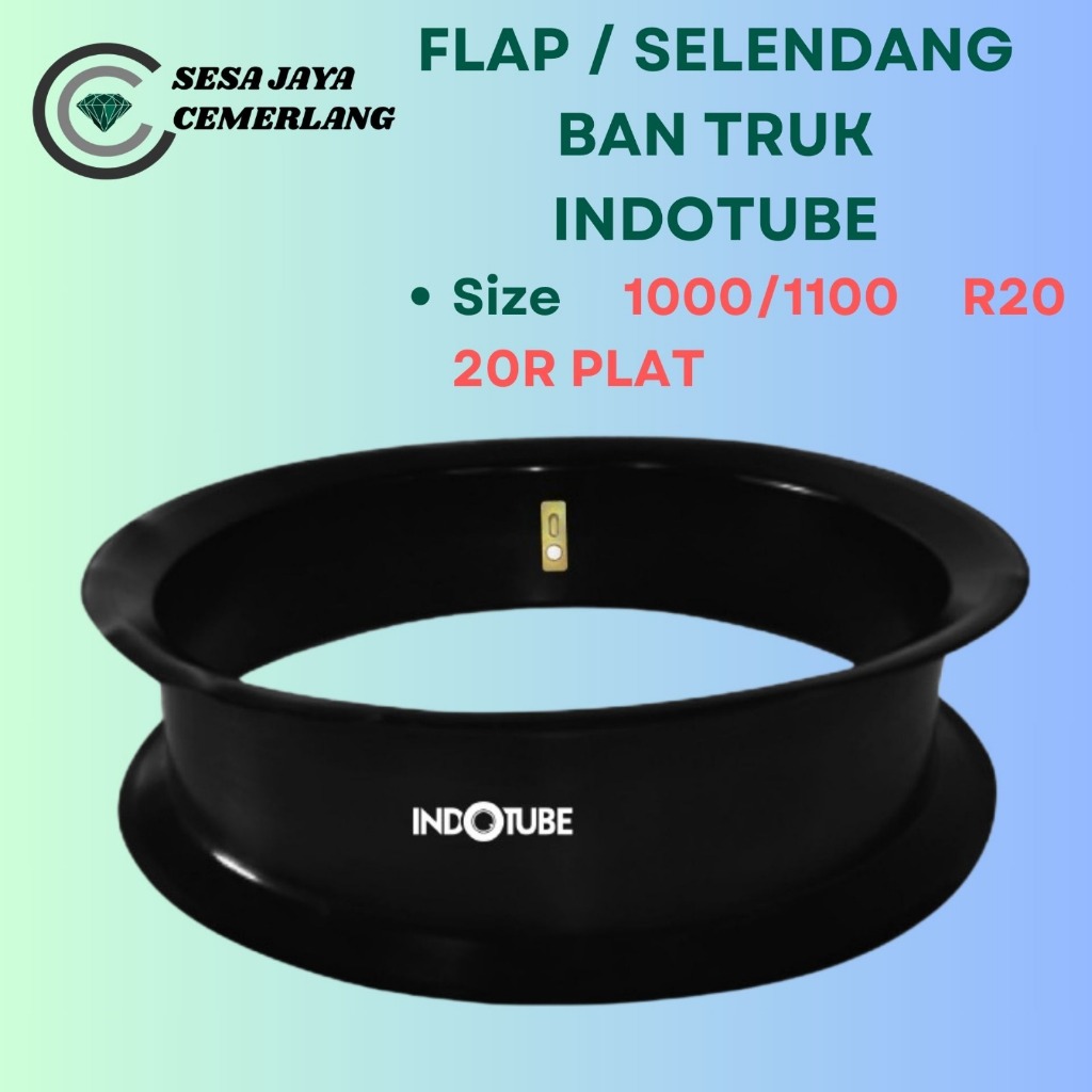 1000/1100 R20 PLAT Flap / Selendang / Ban Perut / ban lidah mobil Truk Indotube