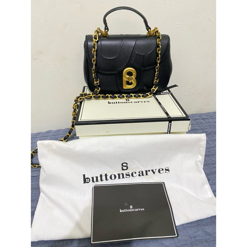 PL Alma flap bag small Button scraves