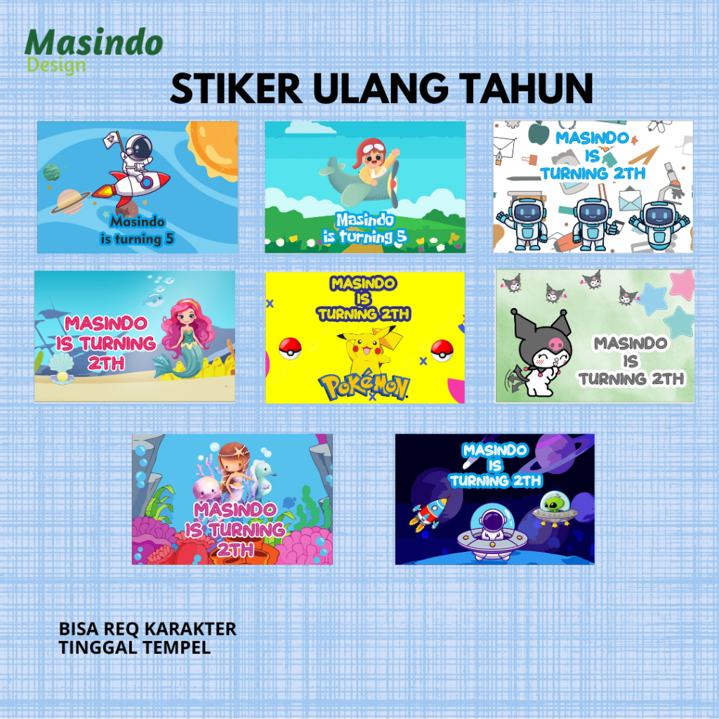 

Stiker Aqiqah Stiker Ulang Tahun Anak | Stiker Happy Birthday | Stiker Khitanan Tinggal Tempel
