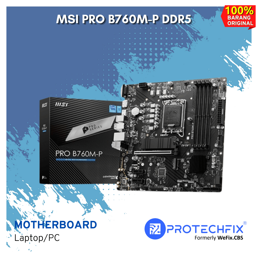 Motherboard MSI PRO B760M-P INTEL B760 LGA 1700 DDR5