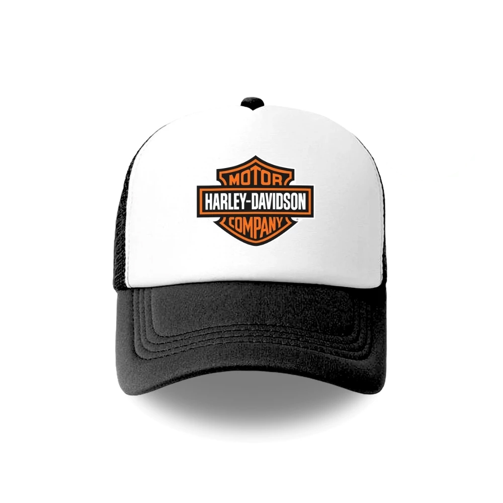 Topi Trucker Harley Davidson Topi Jaring Motor Besar Vintage Aksesoris Hobby Motor Pria