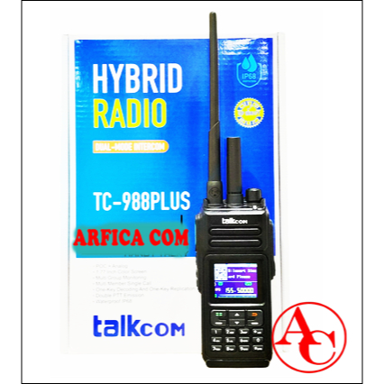 HT POC TALKCOM TC 988 PLUS HYBIRD UHF - HT TALKCOM TC988 PLUS UHF ORIGINAL POC HYBIRD