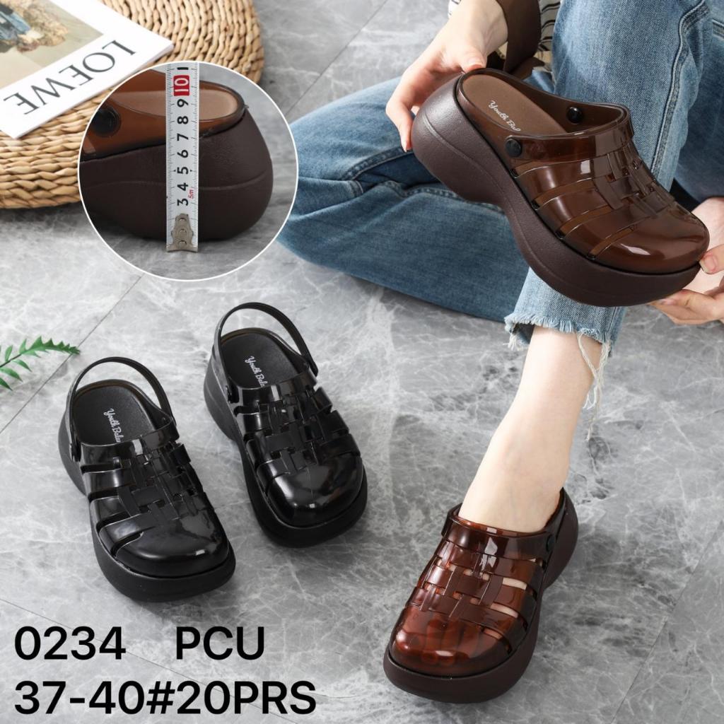 Sepatu Sandal Karet Jelly Balance Wanita 0234