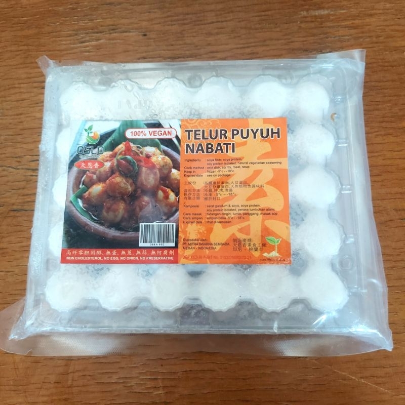 

TELUR PUYUH NABATI, VEGAN, 350gr, (FROZEN FOOD), EVERGREEN