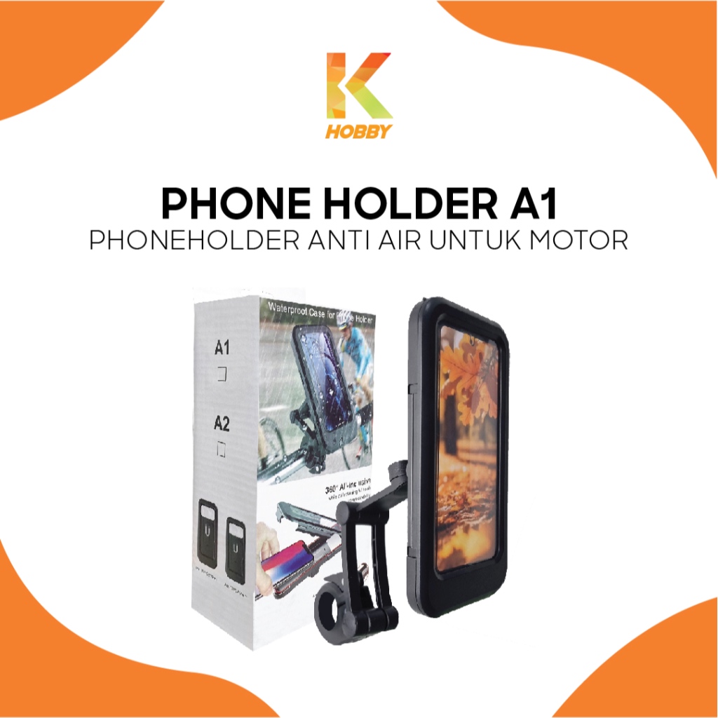 [KH] A1 Anti Air Case Phone Holder / Phone Holder Motor / Phone Holder Water Proof / Tempat Dudukan 