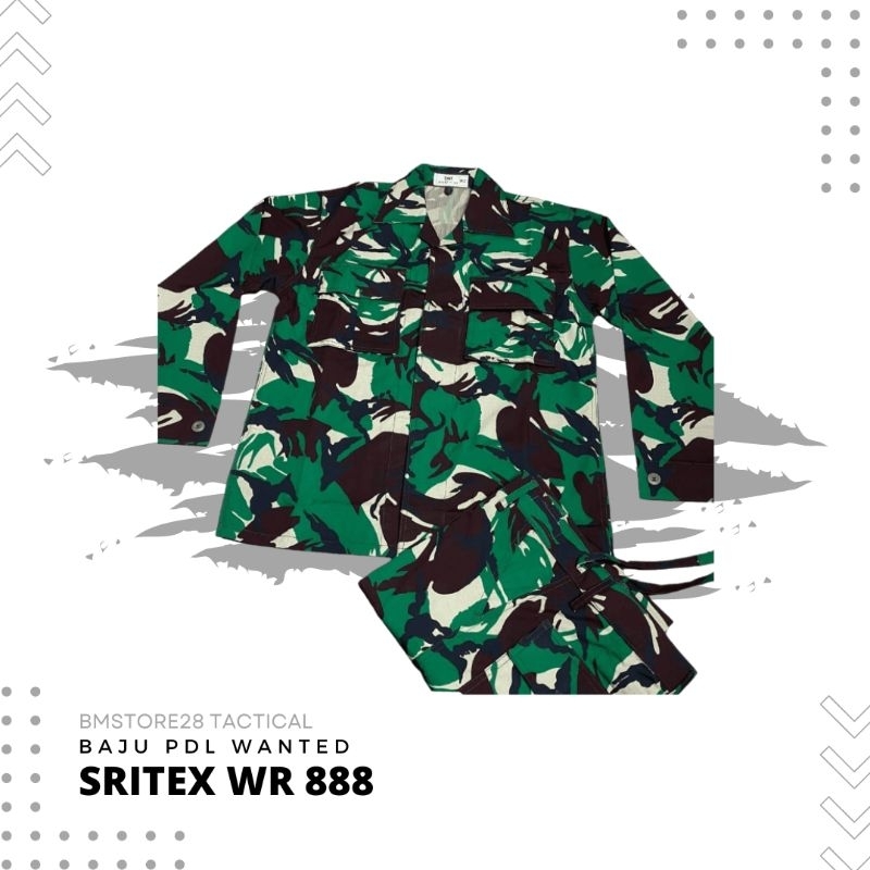 Baju Seragam PDL TNI SRITEX WR 888 Kancing