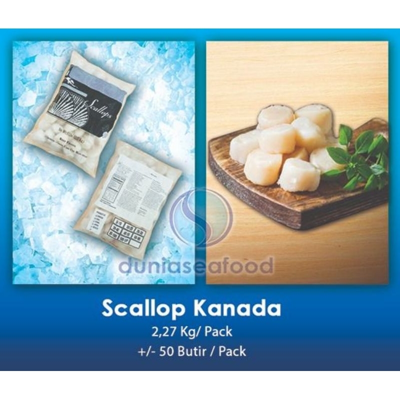 

Scallop Kanada 2,27 kg +/- 50 butir per pack