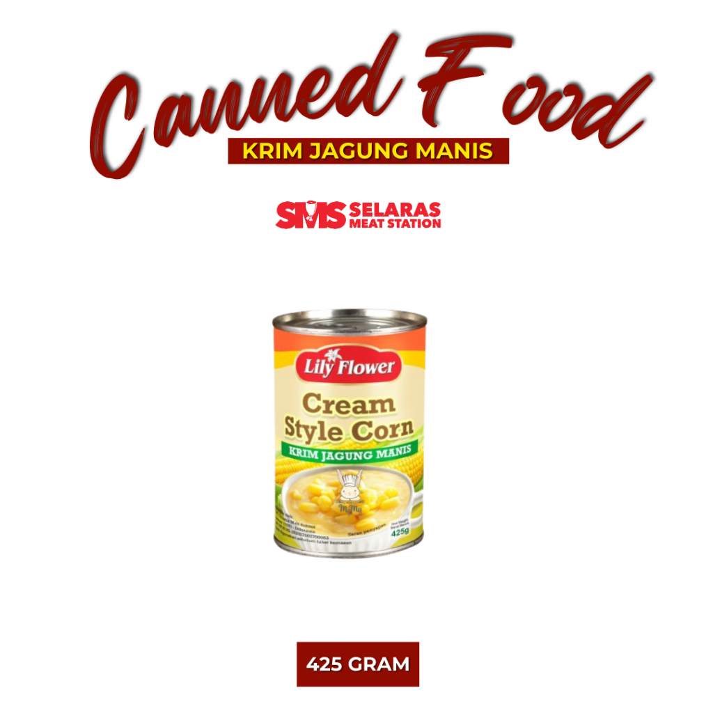 

Lily Flower Sweet Corns Cream Krim Jagung Manis 425 Gram Tangerang Selatan