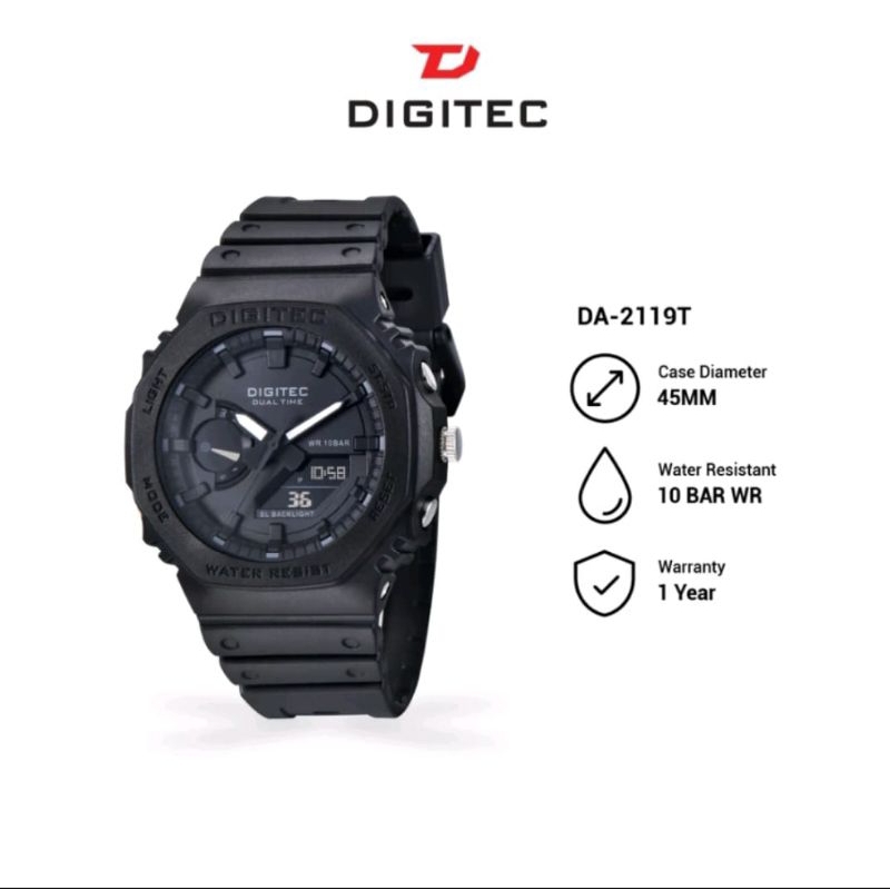 DIGITEC 2119 Jam Tangan Unisex Analog-Digital Original