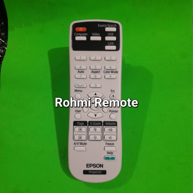 REMOTE REMOT PROYEKTOR PROJECTOR EPSON COM USB EB W31 EB 41 EB X450 ORIGINAL