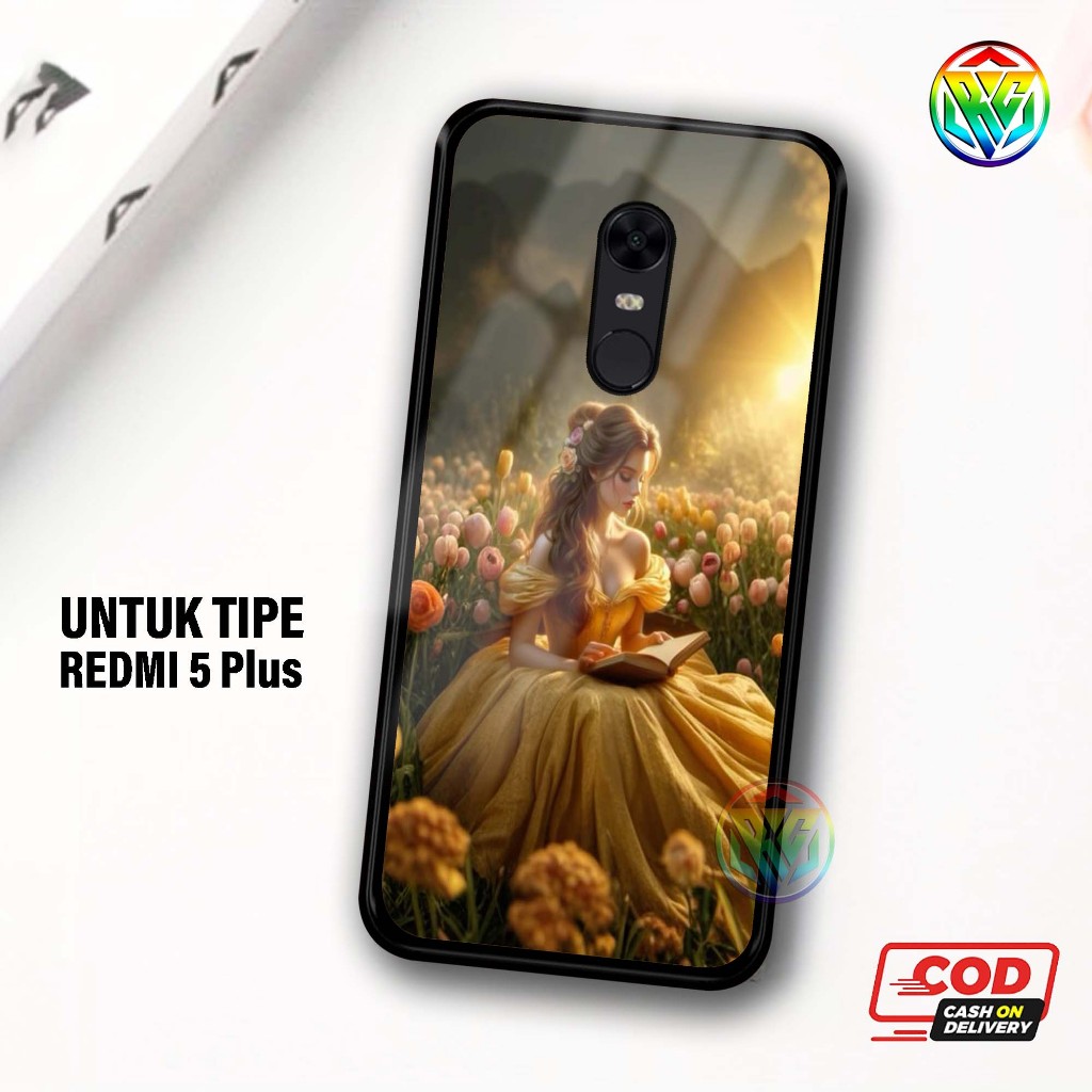Real Case Xiomi Redmi 5+ Terbaru Case kilau - New Case Glossy casing Hp Xiomi Redmi 5+ [Motif PRNCS]