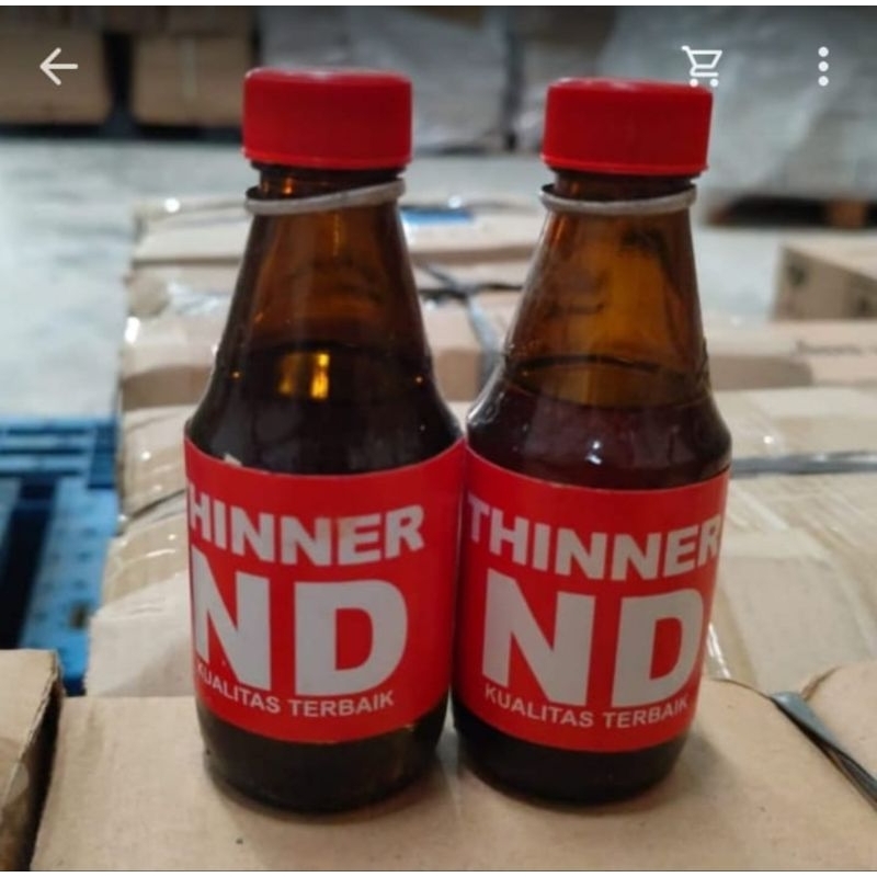 Thinner botol / tiner pengering campuran cat