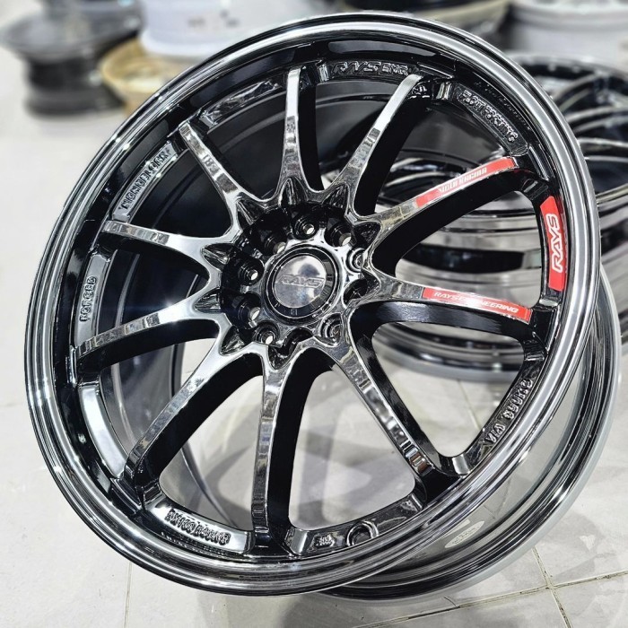 velg racing 18 CE28 BLACK CROME velg r18 Alphard mazda cx Terios Rush