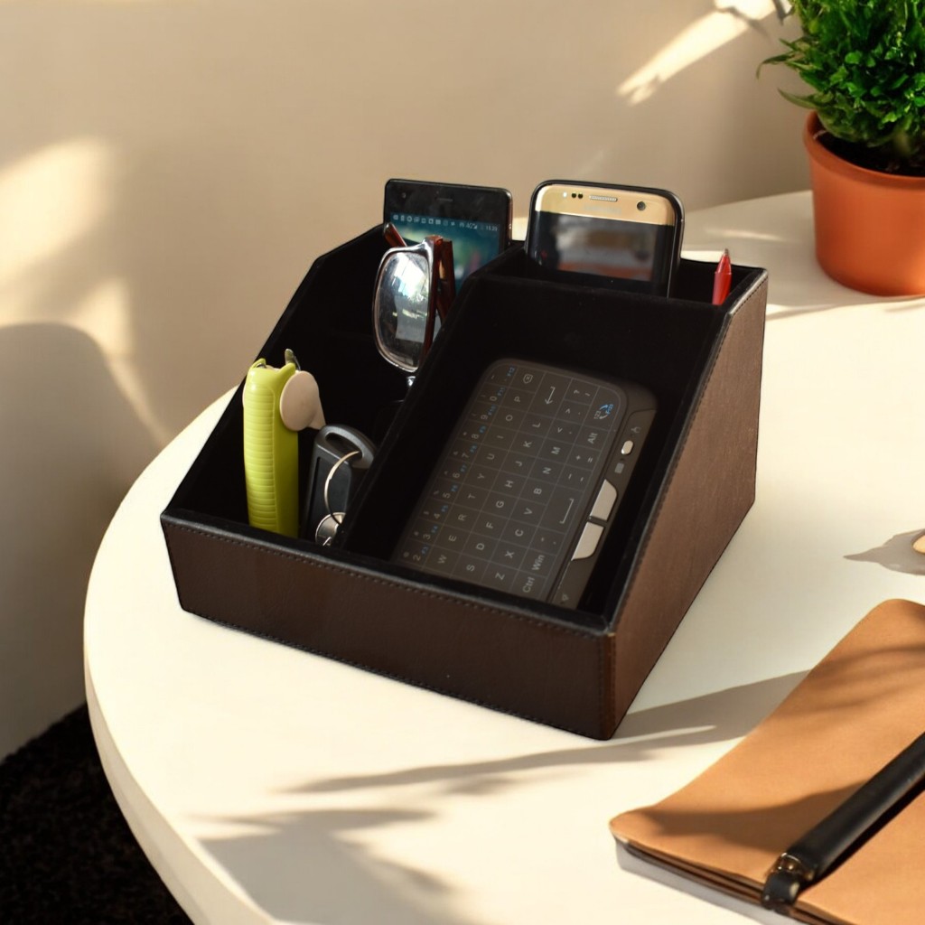 

Exclusive Pen Holder Tempat Pensil & Alat Tulis Kantor - Pu Leather Desktop Storage Stationery