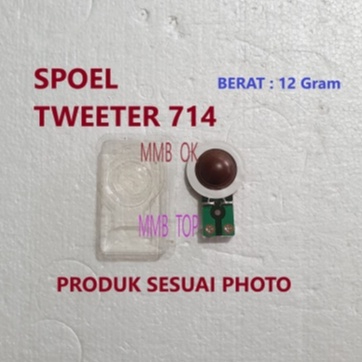 Spul tweeter / Spoel Tweeter Driver 25mm / Spool Tweeter 714