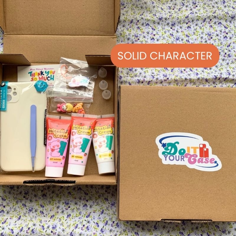 CASING DIY KIT SOLID CHARACTER | DECO CREAM CASE HP