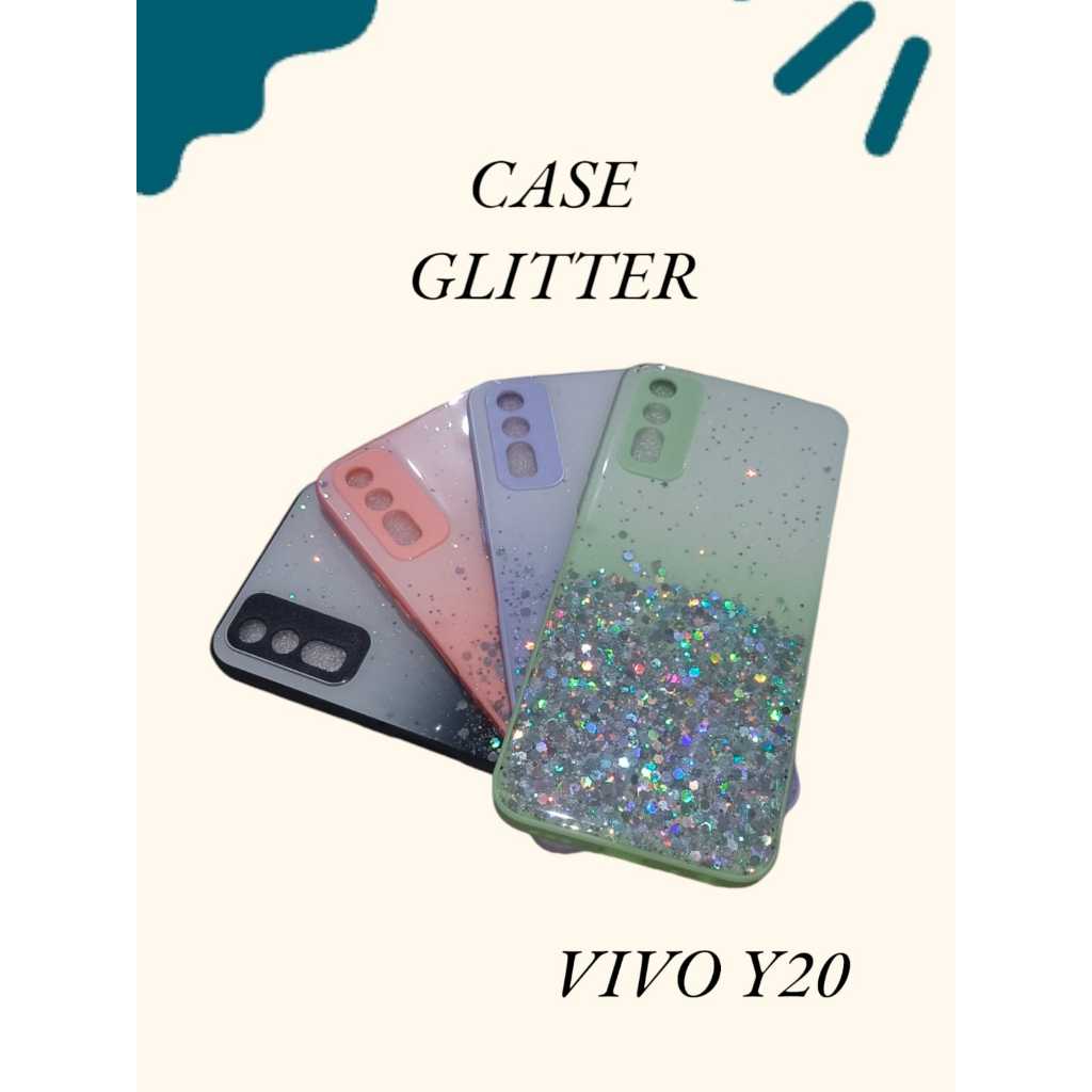 Case Glitter VIVO Y20/Y12S Bling Star Light Candy