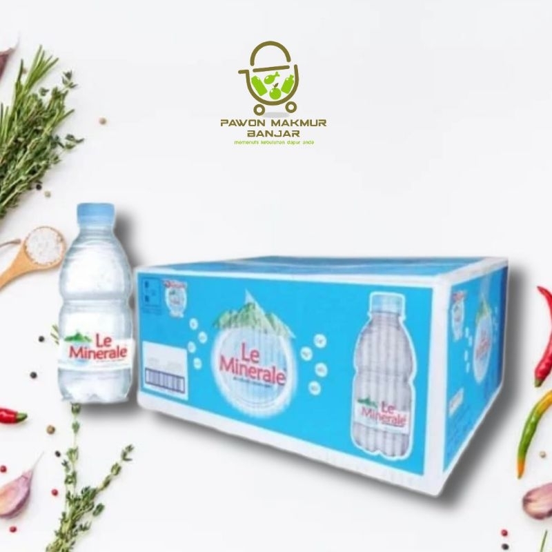 

AIR MINERAL LE MINERALE KEMASAN BOTOL 330 ML / 1 KARTON 24 BOTOL