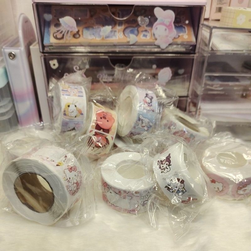 

stiker roll 500pcs