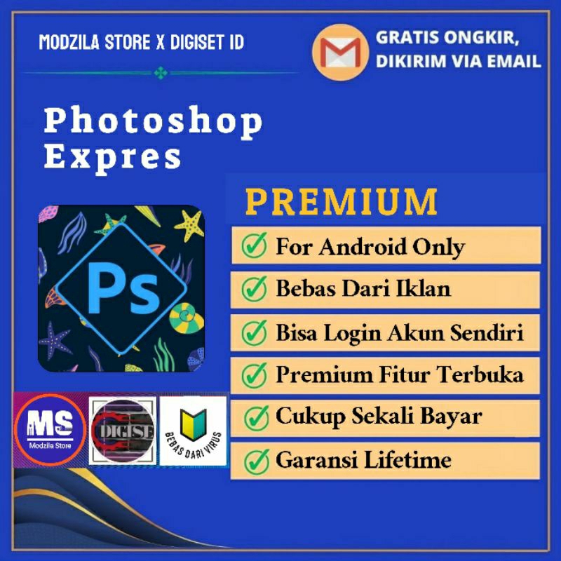 Aplikasi Photoshop Expres Android LifeTime Harga Terjangkau Software