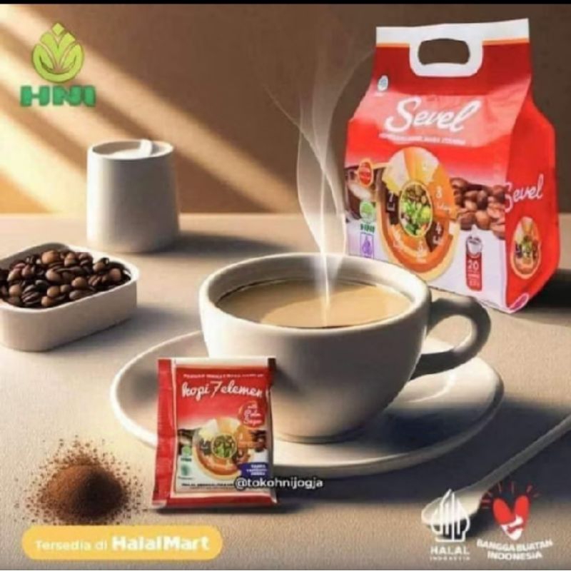 

KOPI SEVELL | 7 ELEMENT | HNI HPAI | BPOM | 20 SACHET