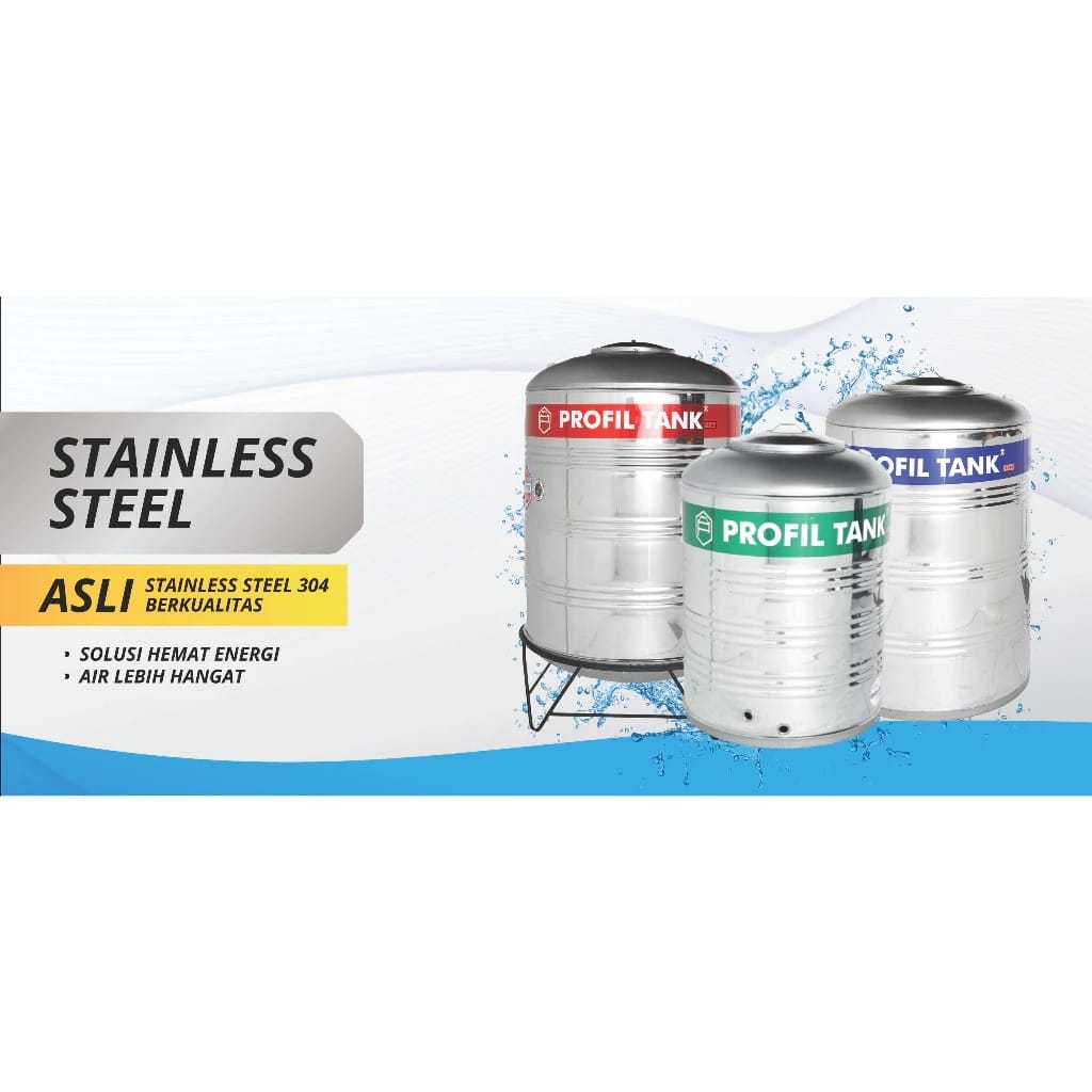 Tandon Toren Tangki Air Profil Tank Stainless PS1100 - 961Liter