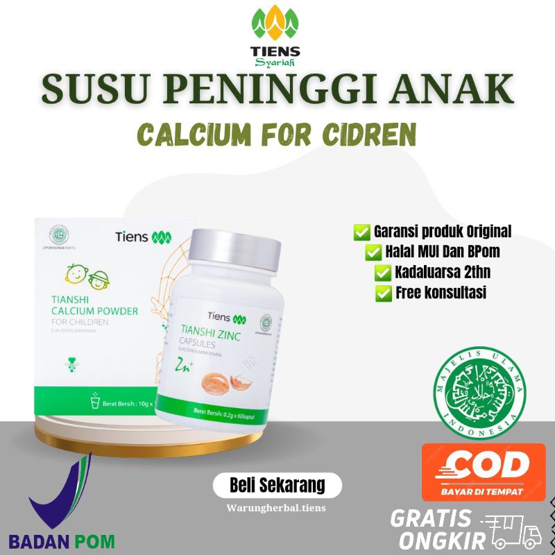 

Susu Peninggi Badan Anak Tiens Usia 3-12 Tahun