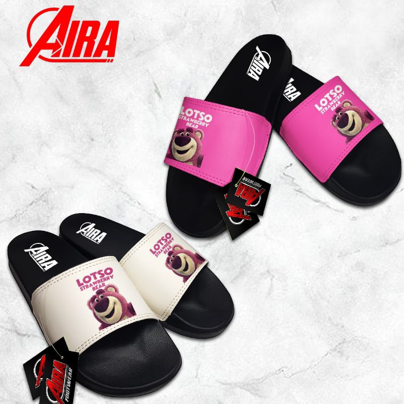 sandal selop wanita sandal selop lotso sandal selop motif karakter beruang lotso