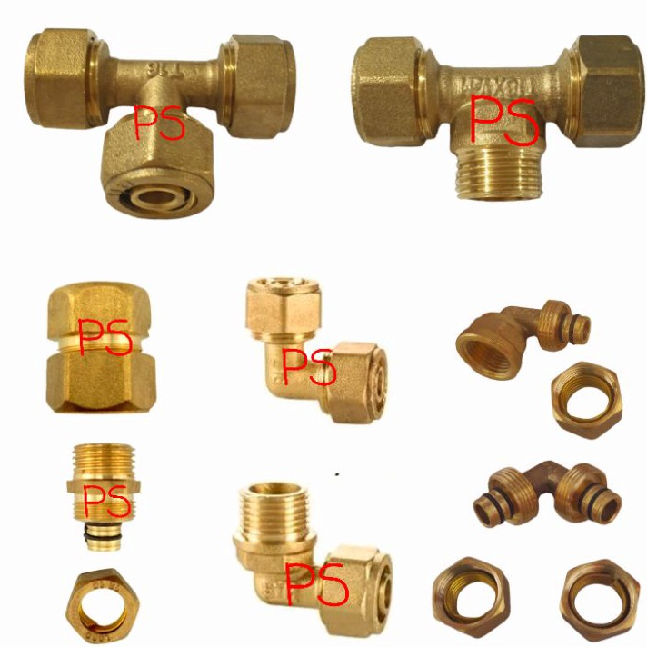 Nepel Sambungan Pipa Air Panas Dingin Kuningan Water Heater Tee Shower Elbow L Sock Sok Drat Luar Dr