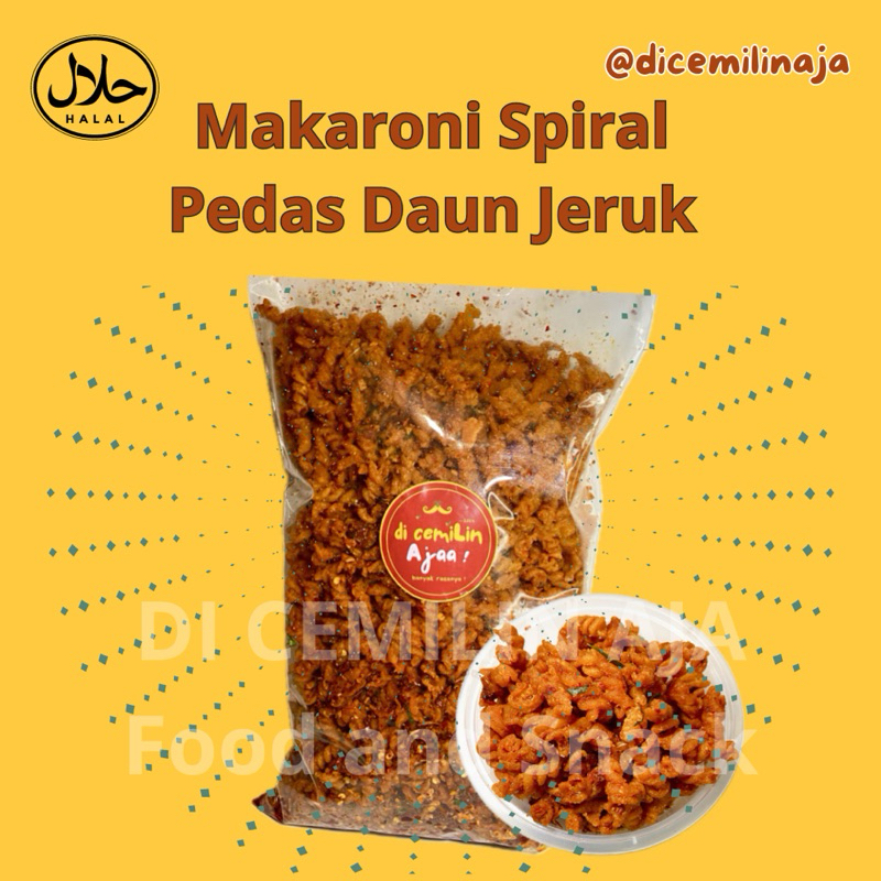 

MAKARONI SPIRAL PEDAS DAUN JERUK by. DICEMILIN AJA FOOD AND SNACK