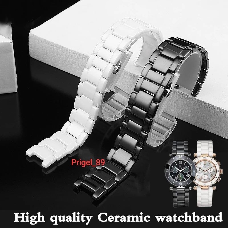 RANTAI KERAMIK KRAMIK CERAMIK JAM TANGAN WANITA GUESS GC KERAMIK 20MM × 12MM