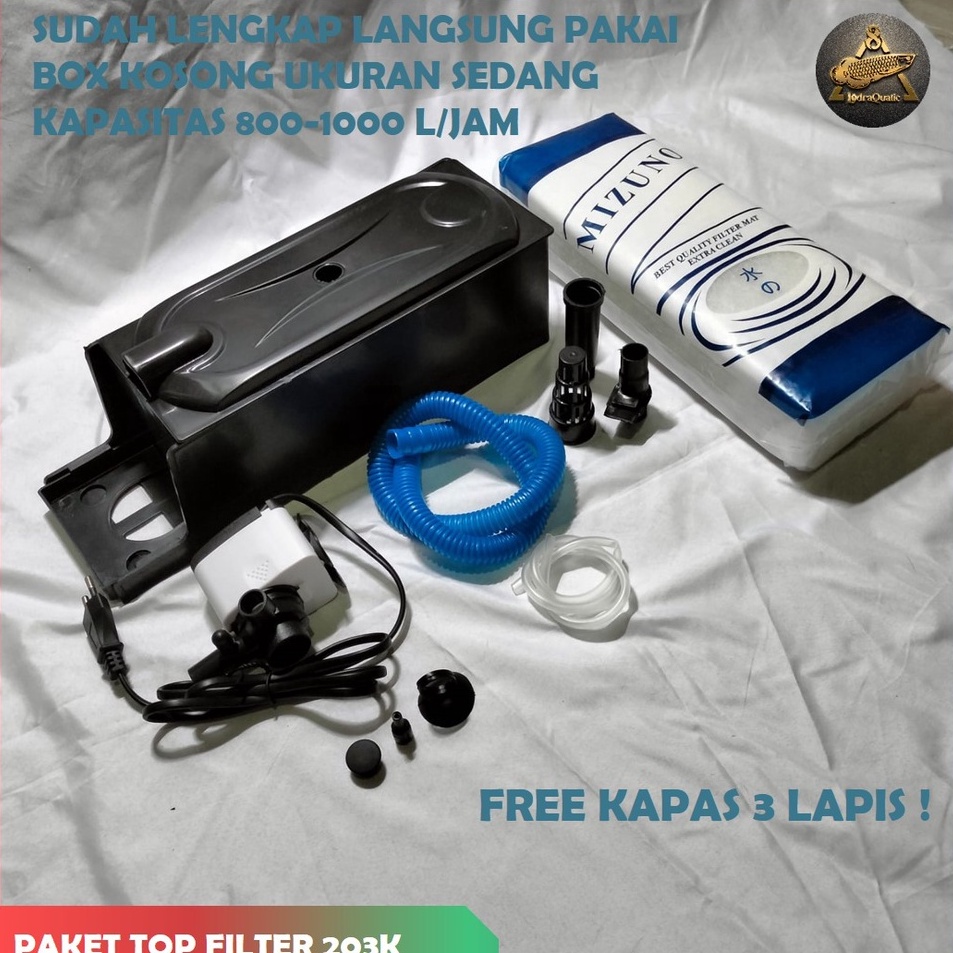 Ready Siap Kirim  PROMO MURAH PAKET LENGKAP FILTER AQUARIUM SET POMPA AQUARIUM DENGAN BOX FILTER LEN